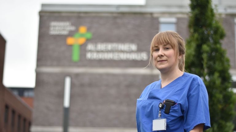 Albertinen Krankenhaus - Ann-Kristin Koloff erhält Grandmann-Preis für Projektarbeit in der Pflege